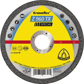 KLINGSPOR TRENNSCHEIBE Z960TX 115X1,0MM GERADE F. EDELSTAHL 322184