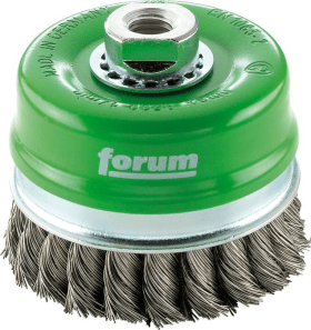 FORUM TOPFBÜRSTE ROSTFREI M14 80X0,50MM GEZOPFT 4317784861687