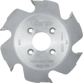 HW-Lamellen-Nutfräser 100x4,0x22 Z6W FORTIS