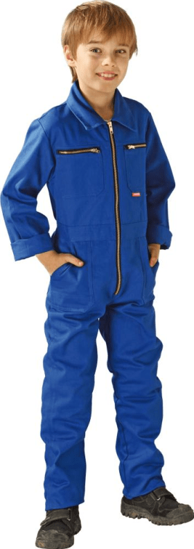 PLANAM Kinderoverall 100% BW, kornblumenblau