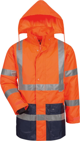 SAFESTYLE WARNSCHUTZPARKA ALEXANDER ORANGE-BLAU GR.S 23529/S