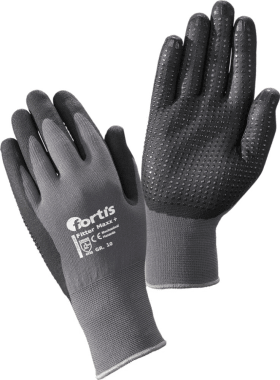 FORTIS STRICKHANDSCHUH FITTER MAXX PLUS GR.10 GRAU-SCHWARZ 4317784785532