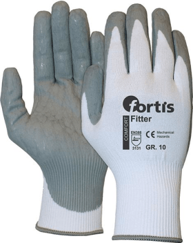 FORTIS STRICKHANDSCHUH FITTER FOAM GR.10 GRAU-WEISS 4317784750097