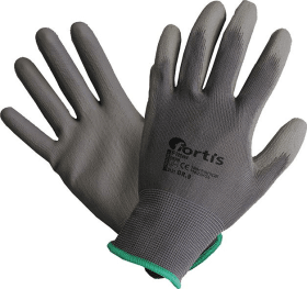 FORTIS STRICKHANDSCHUH FITTER PU/ POLYESTER GR.7 GRAU 4317784794046