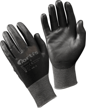 FORTIS STRICKHANDSCHUH FITTER S PU/ POLYESTER GR.7 SCHWARZ 4317784794008