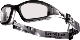 BOLLE SCHUTZBRILLE TRACKER KLAR RAHMEN SCHWARZ TRACPSI