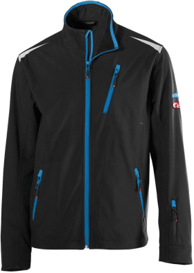 FORTIS Softshelljacke TWENTY-FOUR, schwarz-türkis