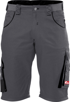 FORTIS Bermuda TWENTY FOUR – Herren-Bermuda dunkelgrau/schwarz, Twill 245 g/m², elastisch & strapazierfähig