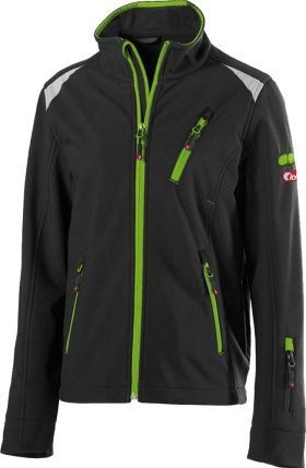 FORTIS Softshelljacke Kinder TWENTY FOUR, schwarz-limegreen