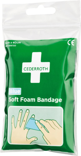 CEDERROTH SCHAUMBANDAGE BLAU 6CM X 40 M 1 BEUTEL 666150