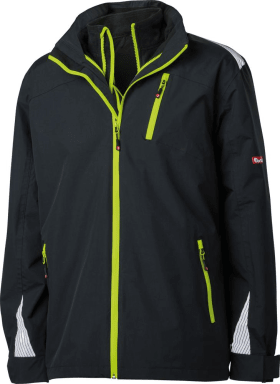 FORTIS Jacke 3 in 1 TWENTY-FOUR, schwarz-limegreen