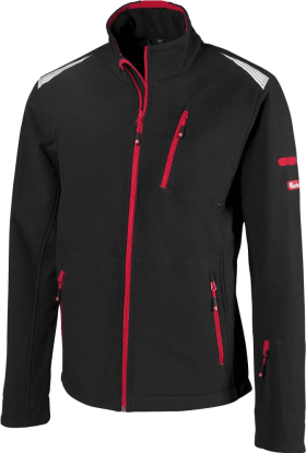 FORTIS Softshelljacke TWENTY-FOUR, schwarz-rot