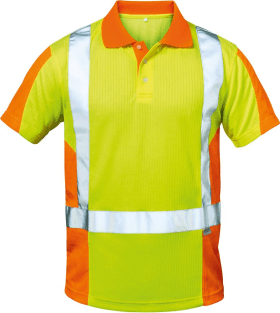 ELYSEE WARNSCHUTZ-POLOSHIRT ZWOLLE GELB-ORANGE GR.S