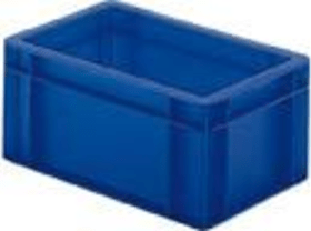 LA-KA-PE Transport-Stapelkasten B300xT200xH145 mm blau, geschlossen ohne Griffloch