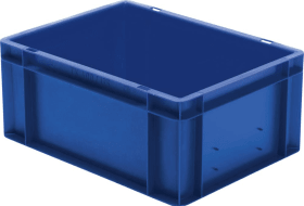 LA-KA-PE Transport-Stapelkasten B400xT300xH175 mm blau, geschlossen ohne Griffloch