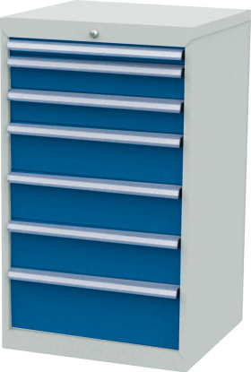 Schubladenschrank FS6 7S H1020mm RAL7035/5010FORUM