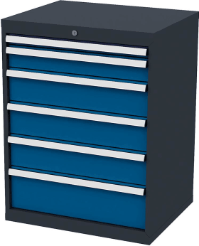 Schubladenschrank FS7 6S H920mm RAL7016/5010FORUM