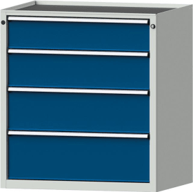 ANKE SCHUBLADENSCHRANK 3003V 760X675X980 MM RAL7035/5010 4 SCHUBL. 999.131.0074