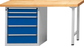 KOMBIWERKBANK V/T 1500 MMModell 810 V RAL 7035 / RAL 5010