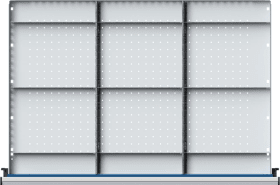 Schubladeneinteilungssatzfür FH180mm 1/3 Teilung f.Schublade B900xT600mm