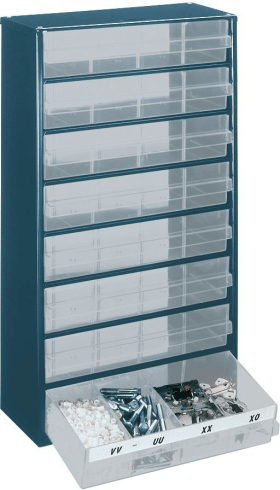 SL-Magazin Typ 1208-03 B306xT150xH552 mm mit 8 Schubladen 150-03