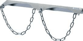 Stahlflaschen-Wandhalter 2x D230mm