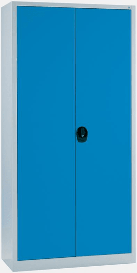 CP FLÜGELTÜRENSCHRANK RAL 7035/5012 1950X940X400MM 4 BÖDEN LACK. 130287-350