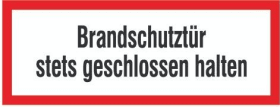 SafetyMarking Brandschutzschild Folie B297xH105 mm Brandschutztür geschl.h. langnachleuchtend
