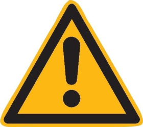 SafetyMarking Warnschild Folie SL 200 mm Warnung vor einer Gefahrenstelle