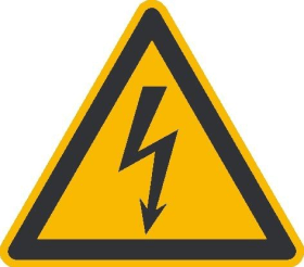 WOLK WARNSCHILD WARNUNG VOR ELEKTRISCHER SPANNUNG SL 25MM FOLIE RL 500ST 310.0189