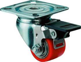 Lenkrolle 50mm,A620 Platte,Poly-Rad,KL,FeststA620.C10.050