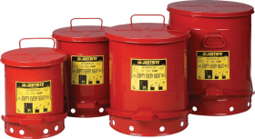 ASECOS® ENTSORGUNGSBEHÄLTER RUND 38 L STAHL ROT 18425