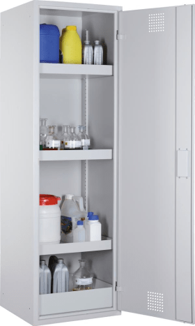 Chemikalien- und Gitschrank CHS 600, Korpus RAL 7035/7035