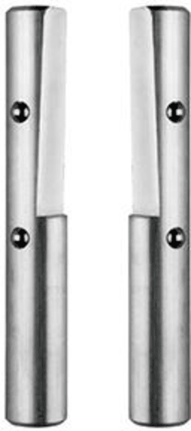 RUNDBANKHAKEN (PAAR) MIT KUGELARRETIERUNG (DM 30 MM)