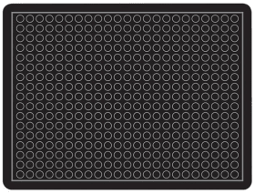 Arbeitsplatzmatte YOGA Dome Basic schwarz B60xT90 cm Einzelmatte