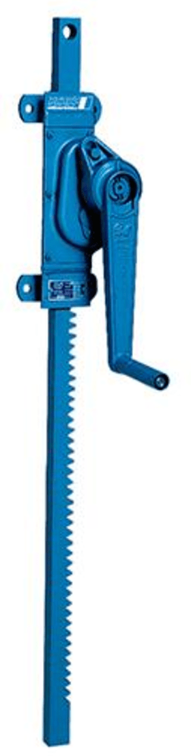 Zahnstangenwinde ZWW Hub 800 mm Tragkraft 1500 kg Stirnradgetriebe