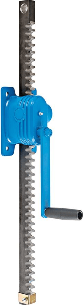 Zahnstangenwinde ZWW Hub 565 mm Tragkraft 3000 kg Stirnradgetriebe