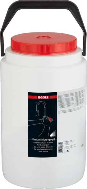 E-COLL Handreinigungsgel 3L Rundbehhälter 