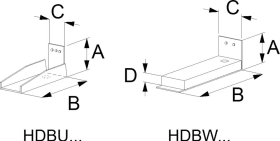 SST ZUGANKER UNTERTEIL HDBU163G 65 X163X 40 MM KARTON = 25 ST.