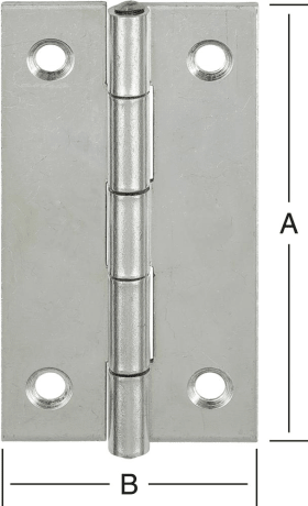 VORMANN SCHARNIER SCHMAL DIN 7954 A VZ 70 X 38X 1,4 MM 000501070Z