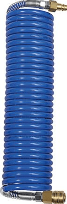 Spiralschlauch PA blau, Kupplung u Stecker NW7,2 8x6mm, 5m RIEGLER