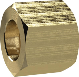 Überwurfmutter Messing 6-kant G1/2" für Tülle Schlauch-Innen-Ø RIEGLER