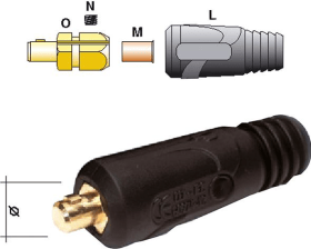 SCHWEISSKABELSTECKER 200 A/10 - 25 QMM 4330816961827