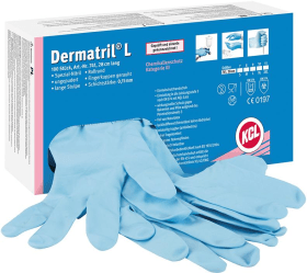 HONEYWELL EINWEGHANDSCHUH DERMATRIL® L 741 BLAU GR.11 BOX A 100 STK.