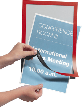 Informationsrahmen A4 2 Stück, rot