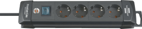 Brennenstuhl Steckdosenleiste Premium-Line 4-Fach, 1,8m