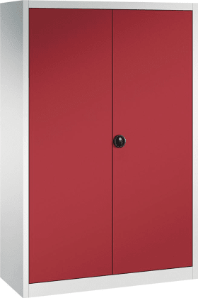 Flügeltürenschrank FORUM 4 Böden, 70kg Traglast H1950xB1200xT500mm RAL 7035/3003