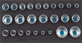 Werkzeugmodul 1/3 Steckschlüsseleinsätze 6-kant Gedore