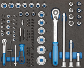 GEDORE Werkzeugsortiment in Check-Tool-Modulen 190-teilig, 2956527