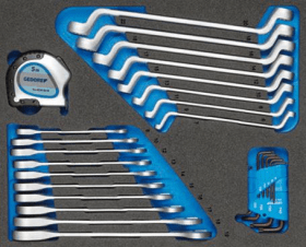 GEDORE Werkzeugsortiment in Check-Tool-Modulen 308-teilig, 2956535